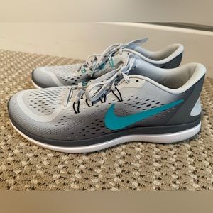 Women’s Gray and Teal Sneakers. Never worn!